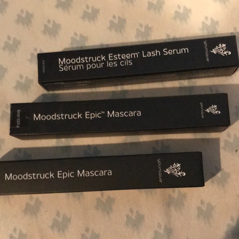 Younique Moodstruck Esteem Lash Serum, plus Two Epic Mascara